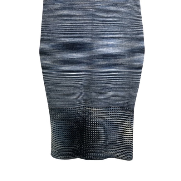 Ronny Kobo Blue Space Dye Knit Bodycon Midi XSmall - Picture 11 of 13